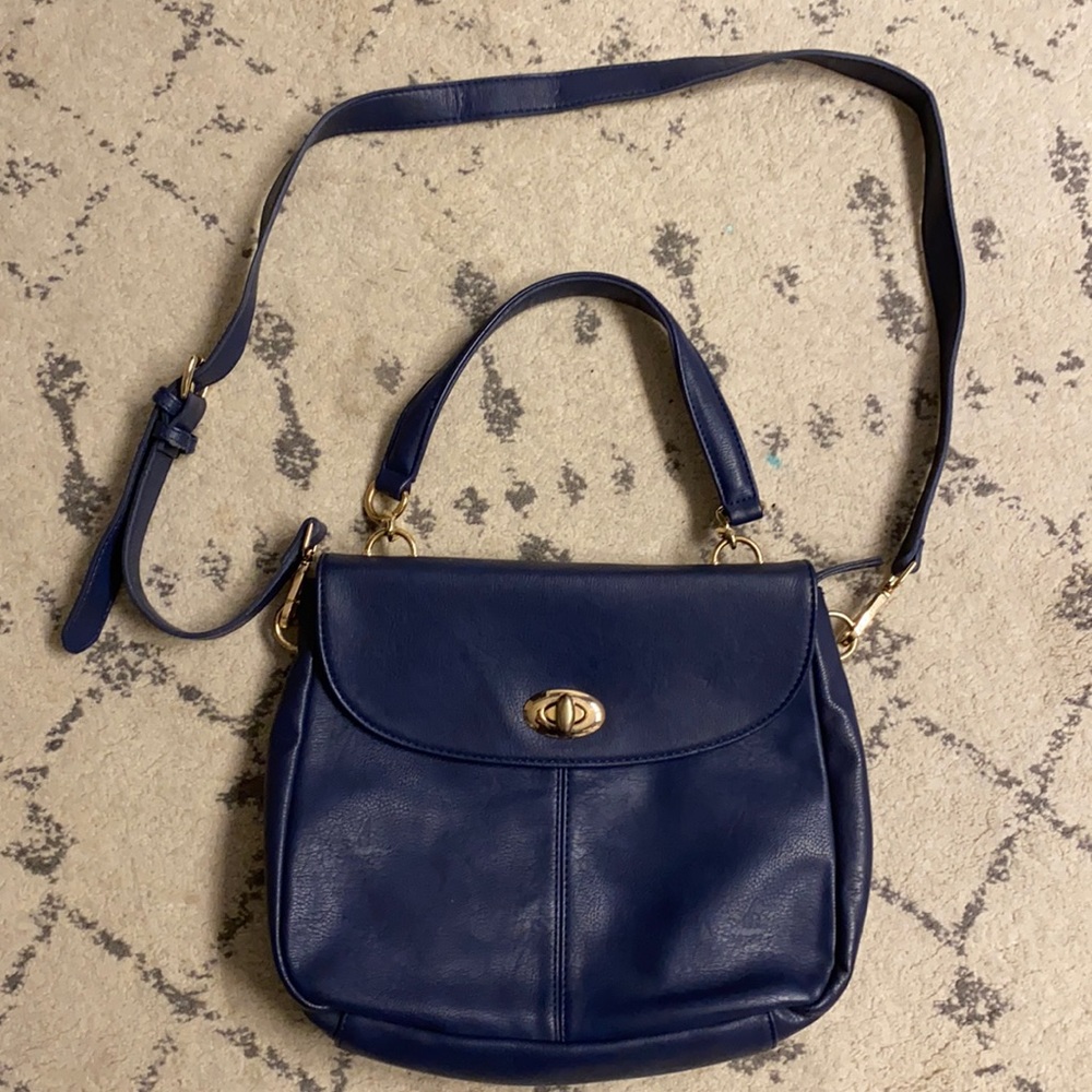 Blue Leather Bag